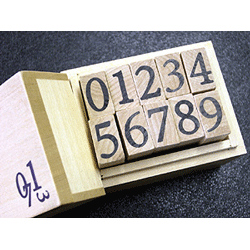 【ギフトに最適】オリジナルの手紙やメッセージを作ろう SLIP-ON ウッドBOXスタンプ・ナンバーL