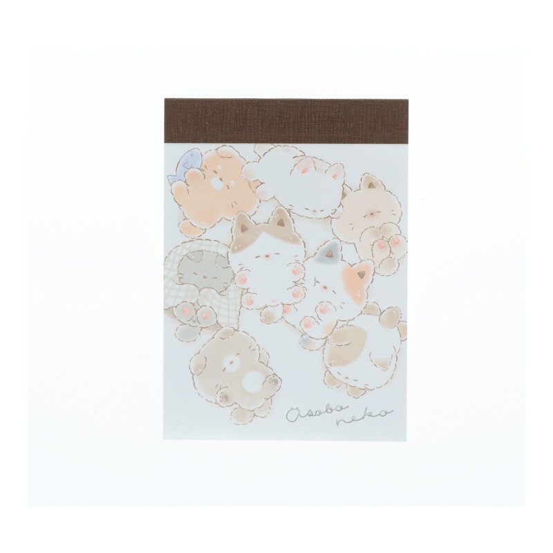 クラックス あそぼうねこ おねんね ミニメモ 2柄 70枚 日本製 女子文具 プレゼント メモ帳 プチギフト お礼 20冊までメール便対応 文具 大人かわいい