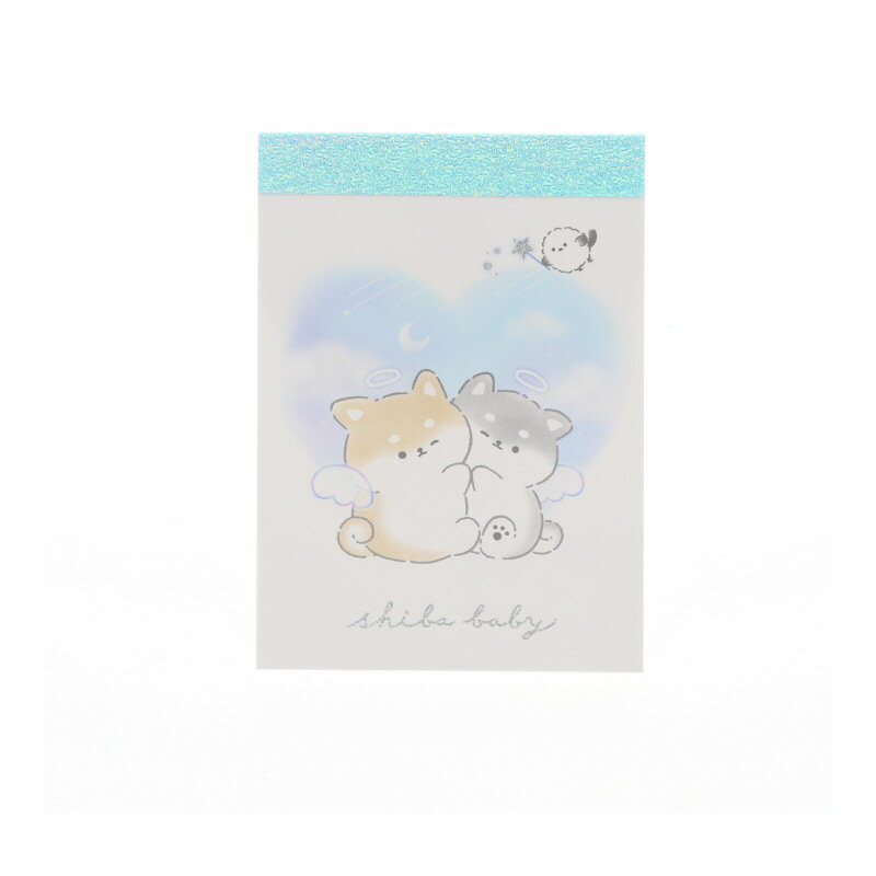 クラックス となりのわんこ シバベビーミニメモ 2柄 70枚 日本製 女子文具 プレゼント メモ帳 プチギフト お礼 20冊までメール便対応 文具 大人かわいい