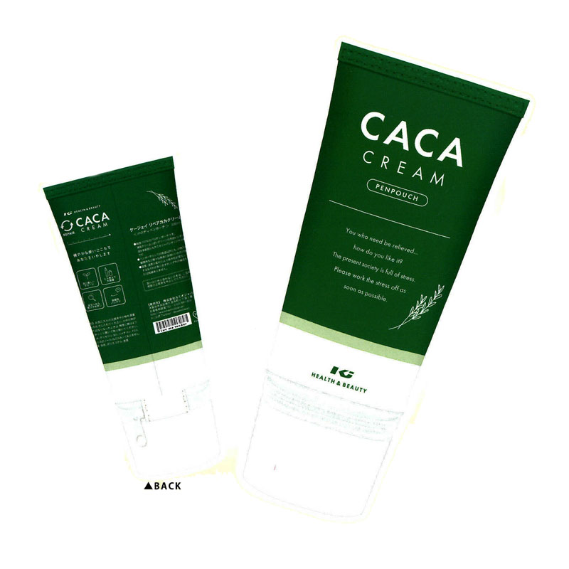 カミオジャパン パロディポーチ CACAクリーム ペンケース 小物入れ オシャレ プレゼント かわいい SNS映え イチオシ