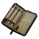 パイロット ペンサンブル ファスナーペンケース ダークブラウン キップレザーとビッグスウェード仕上げ プレゼント お祝い 父の日 ギフト オシャレ