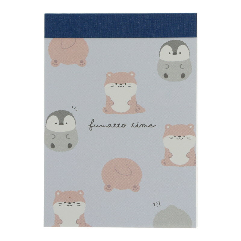 クラックス ミニメモ ふわっとタイムうみのなかま 2柄 80枚 日本製 女子文具 プレゼント メモ帳 プチギフト お礼 20冊までメール便対応 文具 大人かわい...