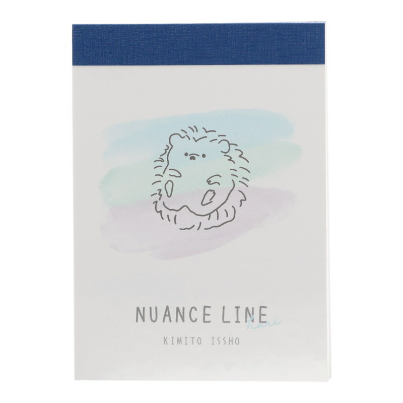 クラックス ミニメモ ニュアンスラインミニメモハリネズミ 2柄 80枚 日本製 女子文具 プレゼント メモ帳 プチギフト お礼 20冊までメール便対応 文具 大...