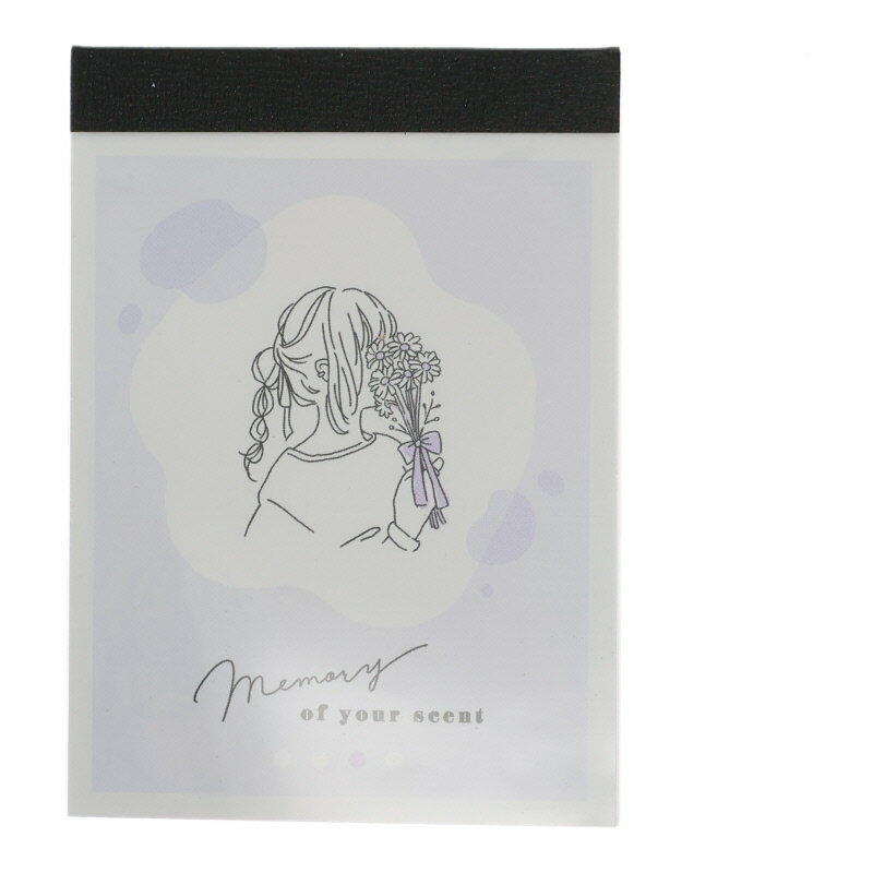 カミオジャパン ミニメモ モアガール MEMORY OF YOUR SCENT 2柄 80枚 日本製 女子文具 プレゼント メモ帳 プチギフト お礼 20冊まで...