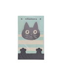 ノアファミリー メッセージメモ nekomania ミントグリーン クロネコ 20枚 限定 かわいい プレゼント
