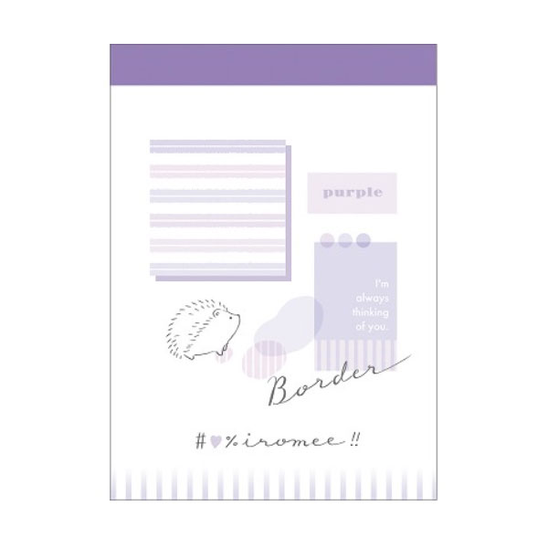 クラックス ミニメモ イロミー 2柄 80枚 日本製 メモ帳 プチギフト お礼 20冊までメール便対応 文具 大人かわいい