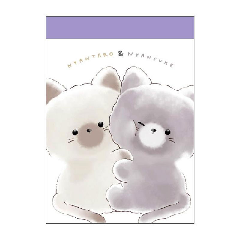 クラックス ミニメモ たろちゃんず ねこ 2柄 80枚 日本製 女子文具 プレゼント メモ帳 プチギフト お礼 20冊までメール便対応 文具 大人かわいい