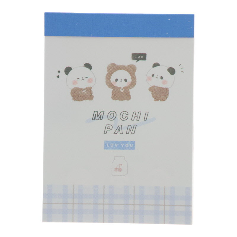 カミオジャパン ミニメモ もちもちぱんだ KUMAMOCHI 2柄 80枚 日本製 女子文具 プレゼント メモ帳 プチギフト お礼 20冊までメール便対応 文具...