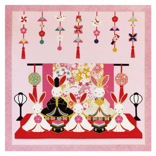 前田染工 お細工もの小風呂敷 ひな人形 約50cm×50cm オシャレ プレゼント ちりめん細工 前田染工 お細工もの小風呂敷 ひな人形 約50cm×50cm オシャレ プレゼント ちりめん細工