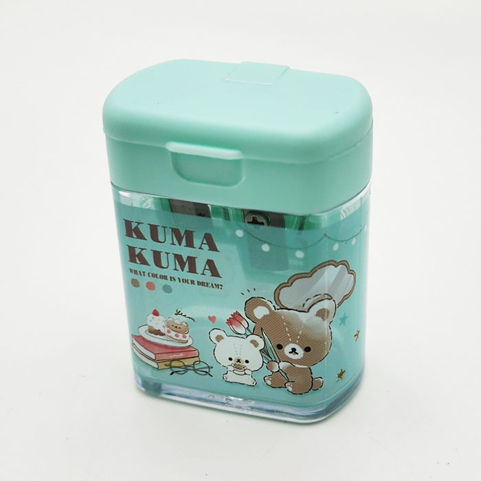 クーリア 2way シャープナー 鉛筆削り くまくま 2穴 入学 プレゼント