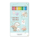 クーリア 缶ケース入り 12色色鉛筆 くまくま 入学アイテム 名入れ お祝い 記念品 プレゼント ギフト