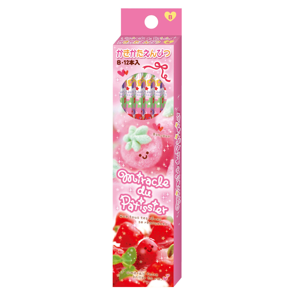 ☆新入学アイテム☆ 【名入れ無料】 キャラクターの書き心地 ミラクル・デュ・パティシエ 鉛筆Bダース