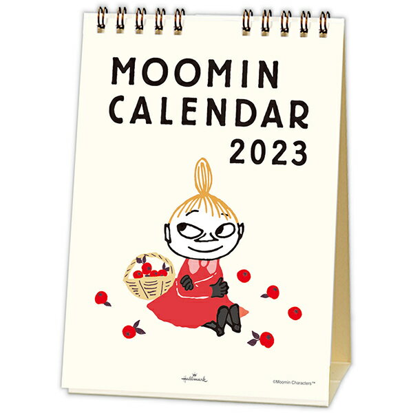 ホールマーク 2023年 リングカレンダー ムーミン 縦型 リトルミイ 卓上タイプ オシャレ