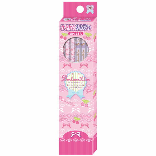 ☆2016年新入学アイテム☆ 【名入れ無料】 キャラクターの書き心地 ぼんぼんりぼん 鉛筆2Bダース