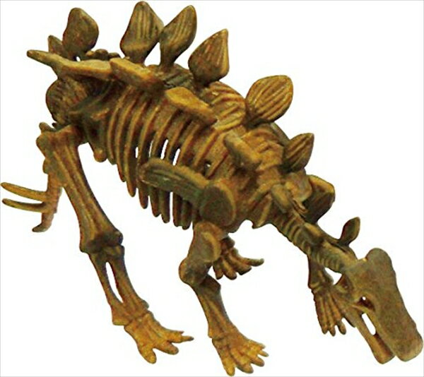 骨のパズルを組み立てると 本格的な化石の恐竜が出来上がります ビバリー 3D恐竜パズル ミニ ステゴサウルス