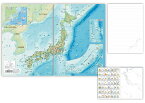 表はランベルト正角円錐図法による日本地図 東京カートグラフィック 7mm罫線B5ノート"日本地図"