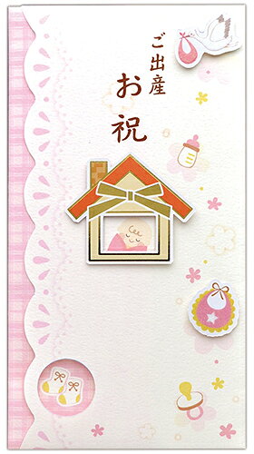 きらめく心、華やかに　花きらり●金箔と穴空け(窓)加工/キラッと光る金の箔押し、穴空け部分からかわいいモチーフたちも登場します。●立体加工とラメ加工/かわいいモチーフが浮き上がった立体加工を施しさらにキラキラ輝くラメをちりばめています。●スリムタイプ/小さなバッグにすっきり収まる嬉しいスリムタイプです。●ワンタッチで封かん/裏の折り返しは、絵柄がある切り込みに挟み込むだけなので、封かんシールが不要です。●本折タイプです。1万円札が、折らずに入ります。●サイズ：本体-縦180mm&times;横95mm、中袋(封筒)-縦172mm&times;横86mm●1袋に1枚入り●特殊紙（116g/m2）●中袋付　
