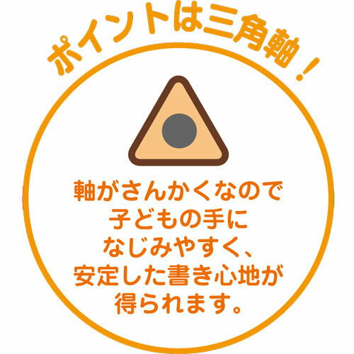 鉛筆の持ち方を学べる幼稚園のおともだちにオススメのステーショナリー さんかくおけいこ鉛筆4B MFS それいけ!アンパンマン