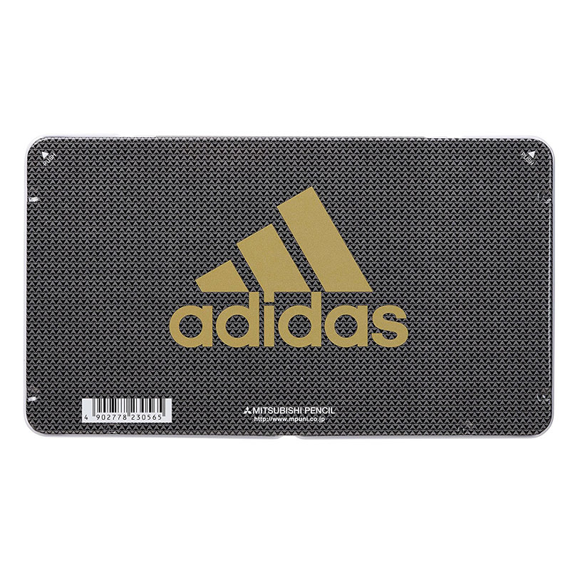 名入れ色鉛筆 ☆2018年新入学アイテム☆ 【名入れ無料】三菱鉛筆 adidas黒金 色鉛筆12色