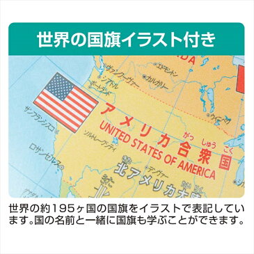 OYV403 レイメイ藤井 地球儀 しゃべる国旗付 トイ 球径25cm 見て! 触って! 聞いて学ぶ! ギフトに最適なアイテム