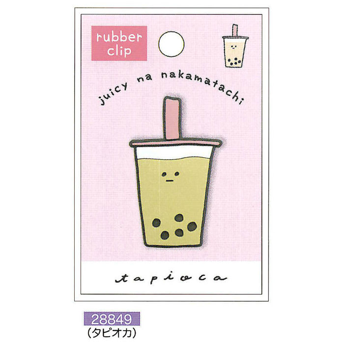 かわいいデザインのラバークリップ♪ノートだけでなく、メモやメッセージを挟むのにも使えちゃうよ☆ ■サイズ：約 H50&times;W60&times;D15mm 10g■素材：ラバー・ABS　