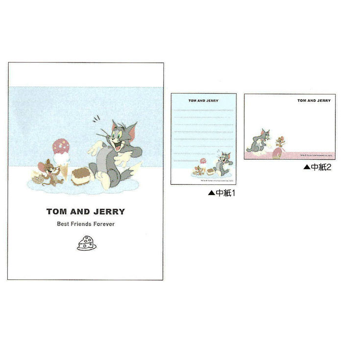 カミオジャパン トムとジェリー ミニメモ ツートン 2柄 80枚 プレゼント グッズ メモ帳 プチギフト お礼 20冊までメール便対応 文具 大人かわいい