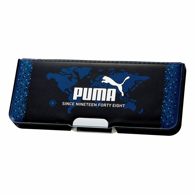 プーマ クツワ PUMA ピッタントン ブラック 2ドア筆入れ 鉛筆ホルダー7本 ランドセルに横にフィット 入学祝い プレゼント コンパクト