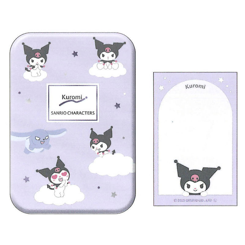 カミオジャパン サンリオキャラクターズ 缶入りメモ クロミちゃん 小物入れ プレゼント グッズ