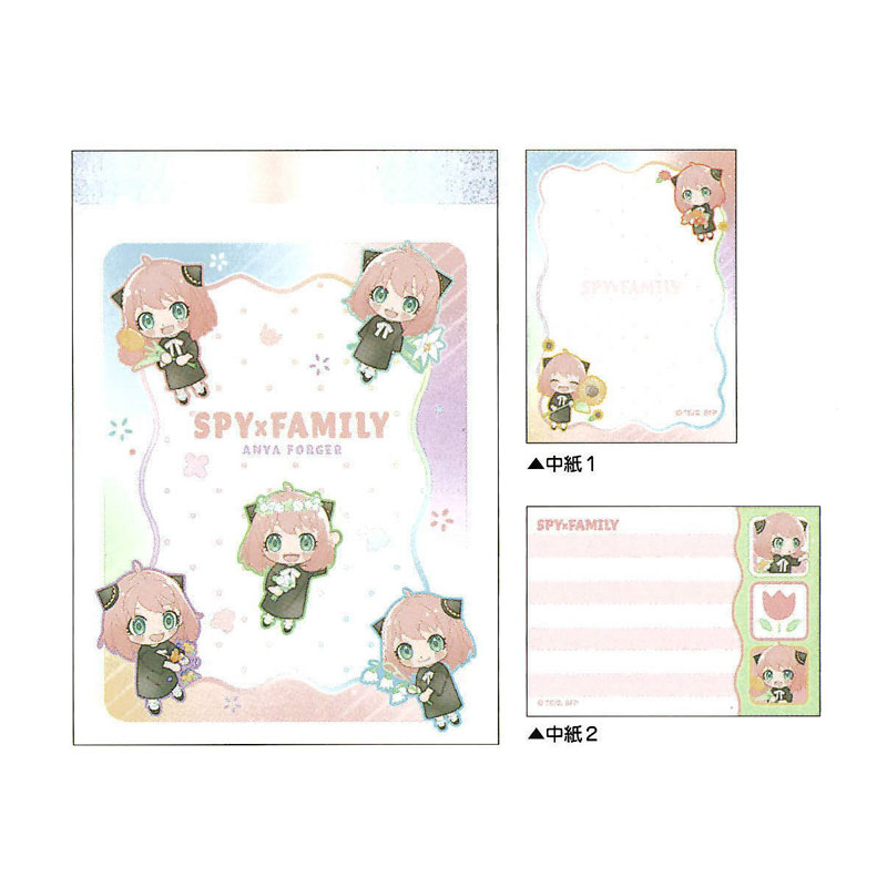 SPY×FAMILY ミニメモ フラワリー アーニャ・フォージャー 70枚 大人気 限定 グッズ プレゼント メモ帳 プチギフト お礼 20冊までメール便対応 ...