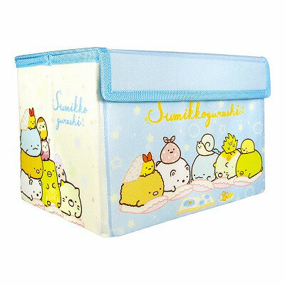 ティーズファクトリー すみっコぐらし フタ付折り畳み収納ボックス おとまり会 プレゼント グッズ コレ..