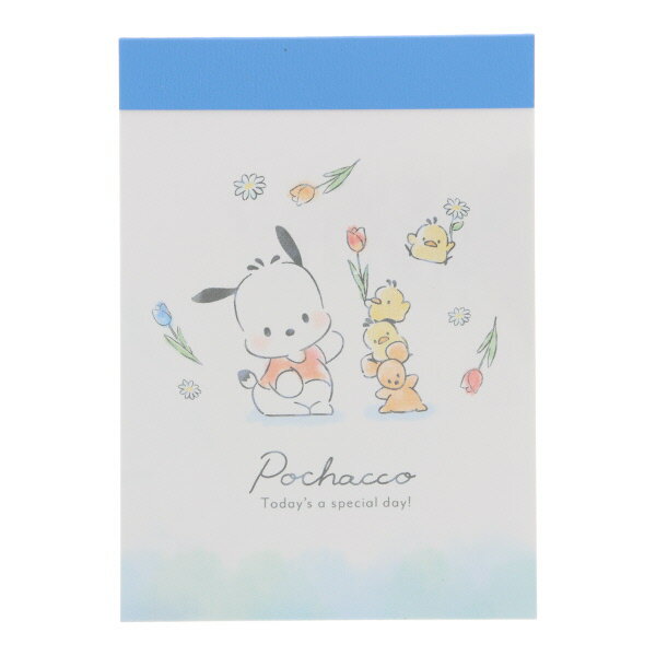 クラックス ミニメモ ポチャッコ 2柄 70枚 プレゼント メモ帳 プチギフト お礼 20冊までメール便対応 文具 大人かわいい