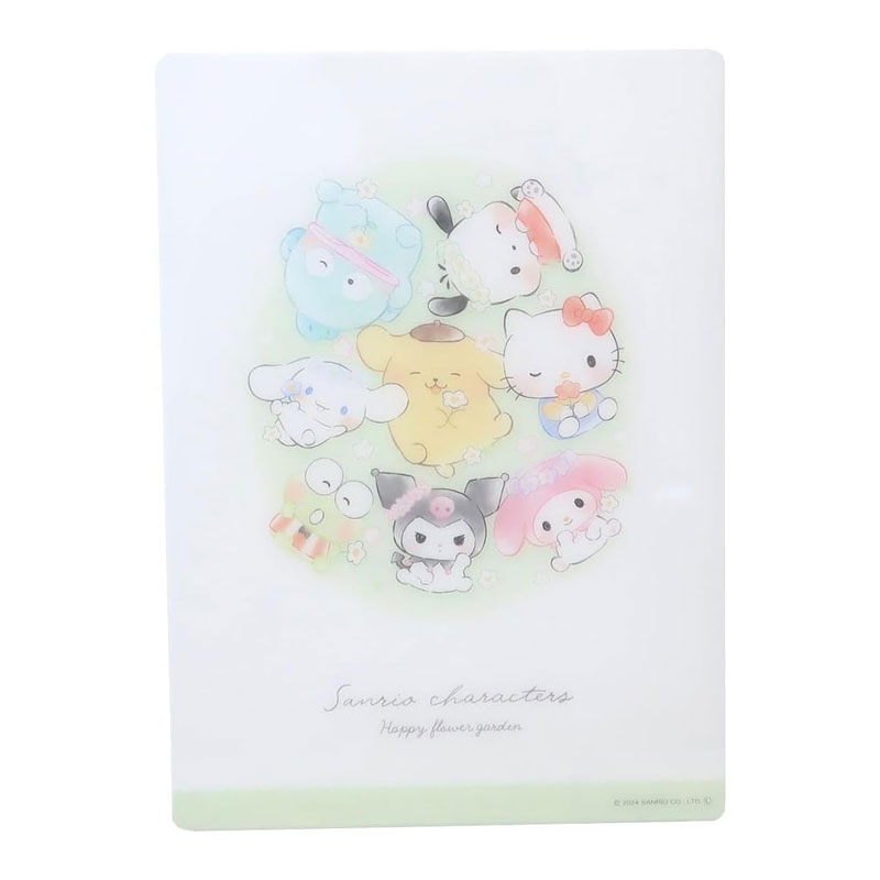 カミオジャパン 下敷き ゆるっと サンリオキャラクターズ お花畑 B5 プレゼント ギフト