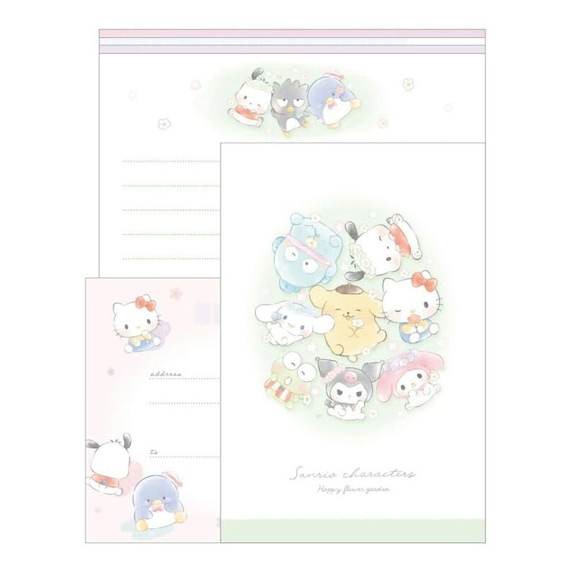 カミオジャパン ボリュームアップレター サンリオキャラクターズ ゆるっとお花畑 日本製 プレゼント