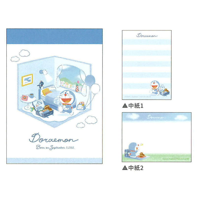 カミオジャパン ドラえもん ミニメモ Happiness travel コレクション I'm DORAEMON 2柄 プレゼント グッズ メモ帳 プチギフト お...