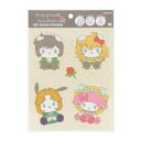 ビッグクリアステッカー 劇場版ベルサイユのばら×サンリオキャラクターズ B柄 コラボ かわいい デコレーション 限定 サンスター文具