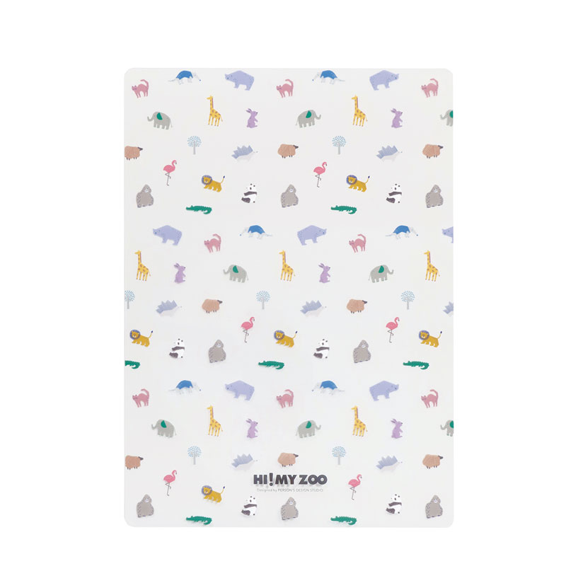 クツワ HI！MYZOO B5下敷き カラー 半透明 プレゼント 入学祝 アニマル柄 オシャレ