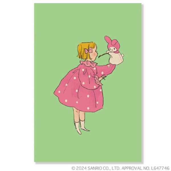 くらはしれい×サンリオキャラクターズ ポストカード マイメロディ パペット コラボ メッセージカード ..