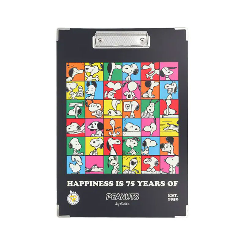 クリップボード A4 PEANUTS 75周年 ブロック スヌーピー サンスター文具 アニバーサリー コレクション ..