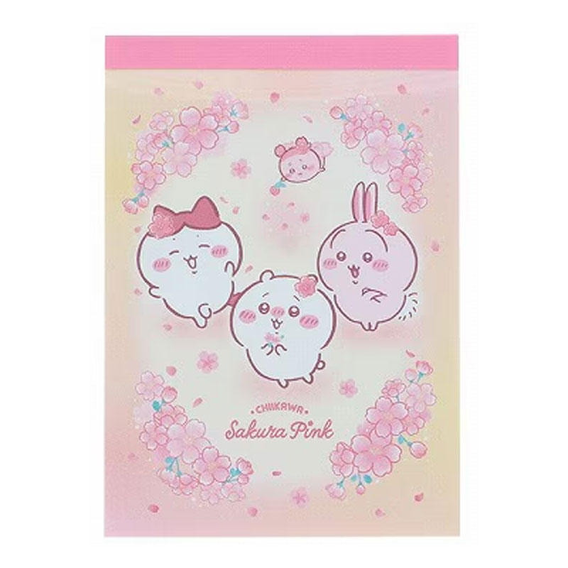 サンスター文具 ちいかわ メモミニ Sakura Pink ヨザクラ