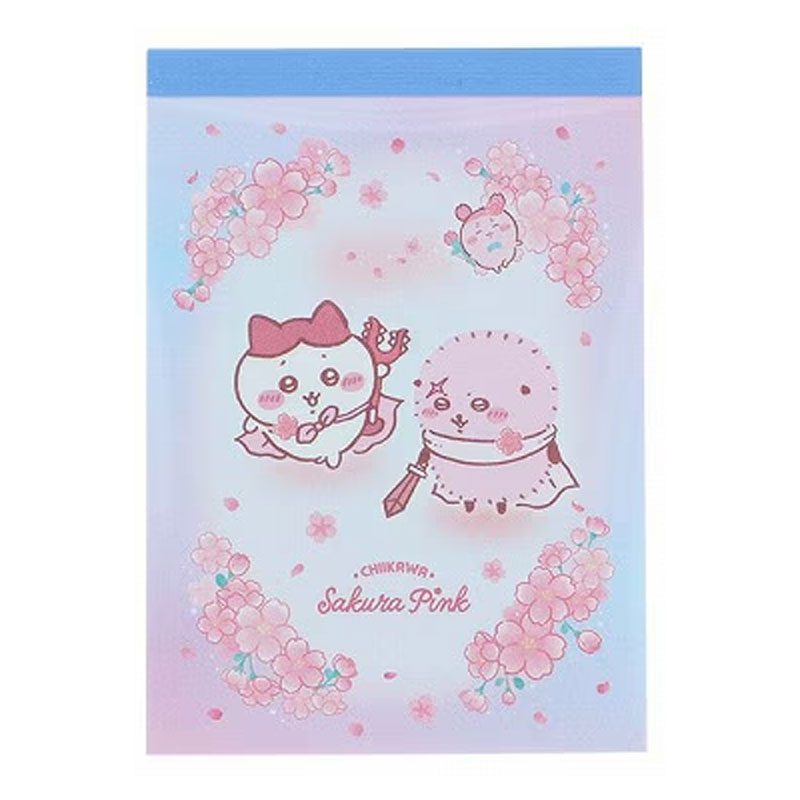 サンスター文具 ちいかわ メモミニ Sakura Pink サクラ ハチワレ＆ラッコ 2柄