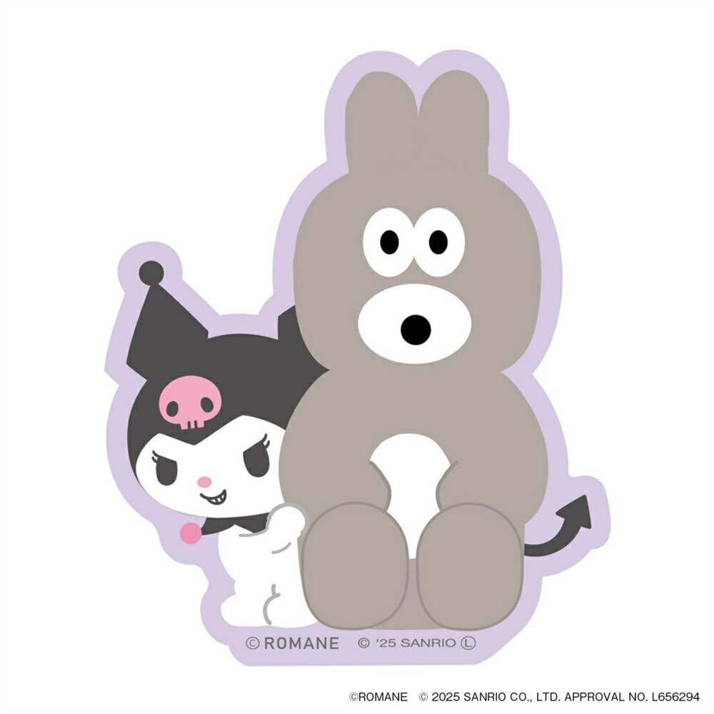 ブランチブラザー×サンリオキャラクターズ PVCステッカー バニー×クロミ コラボ かわいい グッズ マー..