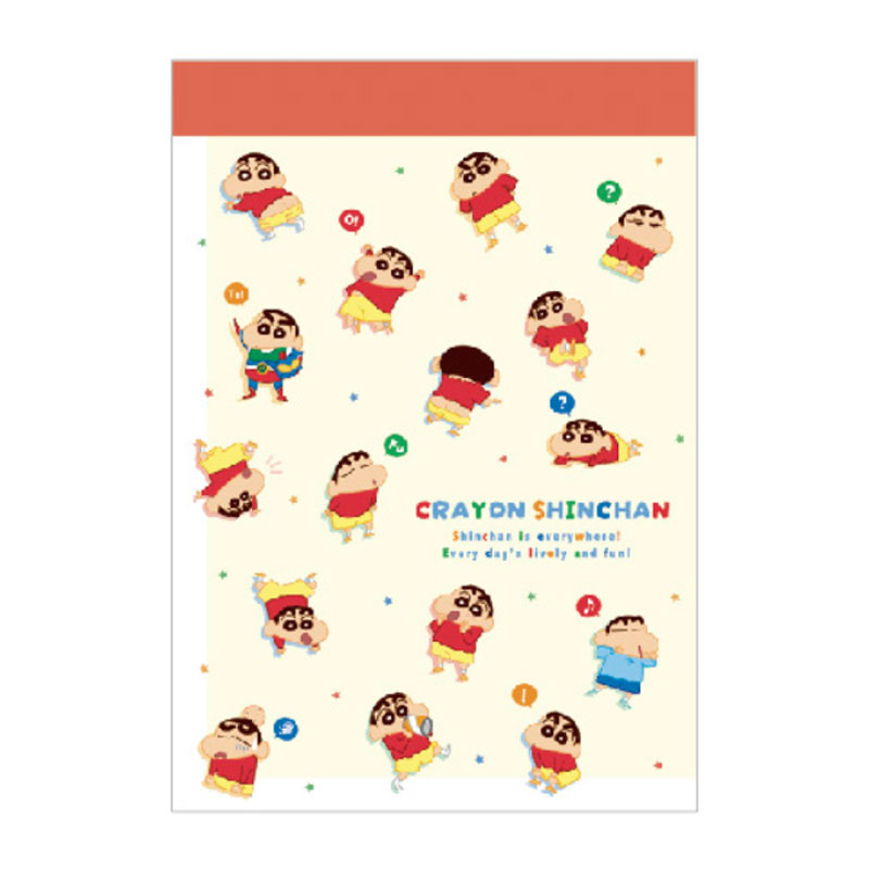 クレヨンしんちゃん ミニメモ チラシ 70枚 キッズ ティーズファクトリー 面白雑貨 メモ帳 プチギフト お礼 20冊までメール便対応 文具 大人かわいい