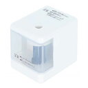 サンスター文具 電池式小型えんぴつ削り器 nomamo ノマモ ホワイト コンパクト 卓上 タングステン刃 3000回削っても綺麗 発熱防止 新入学 祝い プレ...