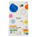三菱鉛筆 toirono トイロノ 色鉛筆 12色 丸軸 軽い力で発色よく描ける 名入れ プレゼント 記念品 イラスト お祝い(3)