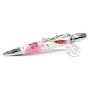 Flower Pen 桜 ソメイヨシノ 押し花を加工した花柄の軸 高級 ボールペン 手作り 日本製 母の日 プレゼント オンリーワン 装飾