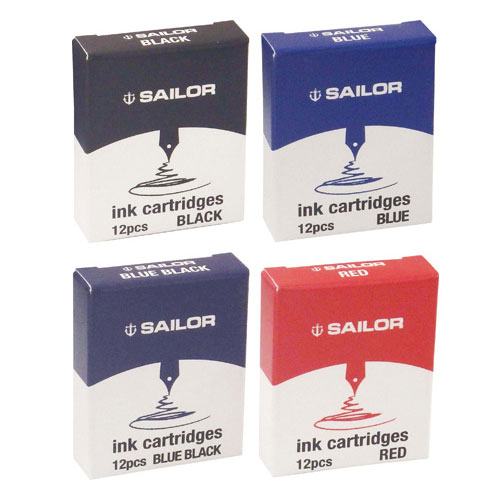 セーラー万年筆 万年筆 染料カートリッジインク 水性　12本入り