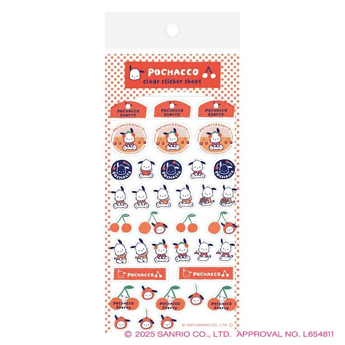 透明シールシート サンリオキャラクターズ ポチャッコ コラボ 雑貨 グッズ 描き下ろし 限定 古川紙工のサムネイル