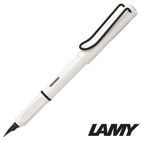 ラミー（LAMY） L19WTRB-F LAMY サファリ 万年筆 細字-F ホワイトブラッククリップ 不動の人気カラーが復活！