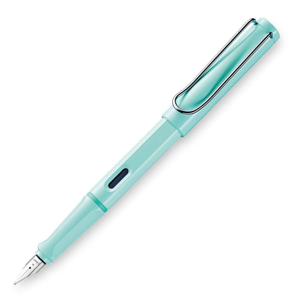 ラミー（LAMY） L36BM-M 2019年カラーは鮮やかなパステルカラー LAMY サファリ 万年筆 中字-M ブルーマカロン