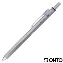 OHTO 3IN1 MS02 多機能ペン MULTI FUNCTION PEN シルバー 0.7 ニードルポイント 真鍮 名入れ 男性 プレゼント 油性 日本製